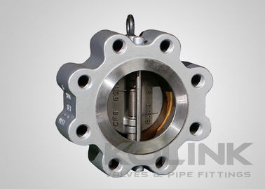 Válvula de retención de doble puerta de wafer con llave, doble placa de acero fundido, DN50 - DN1200