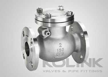 Válvula de verificación de oscilación de acero inoxidable, CF8 CF8M CF3 CF3M con brida API EN DIN JIS