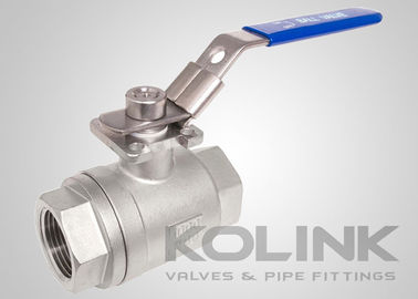Valvula de bola de 2 piezas BSPT NPT 1000PSI de acero inoxidable CF8 CF8M de perforación completa