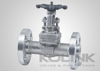 Válvula de puerta de acero forjado con brida integral de acero inoxidable F304 F316 CL150-2500