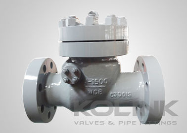 Válvula de control de oscilación API 6D, válvula de no retorno de acero fundido de apertura completa