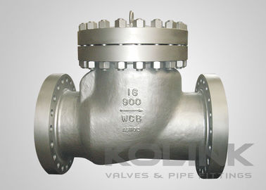 Válvula de control de oscilación API 6D, válvula de no retorno de acero fundido de apertura completa