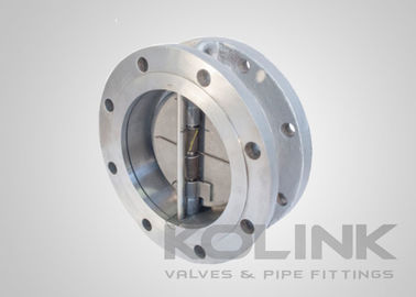 Válvula de retención de oblea con bridas de acero inoxidable de doble placa 2-48 pulgadas
