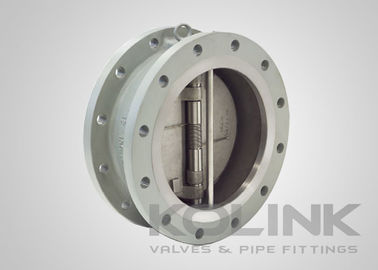 Válvula de retención de oblea con bridas de acero inoxidable de doble placa 2-48 pulgadas