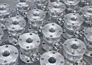 Válvula de bola de acero inoxidable de dos piezas con cuerpo dividido Bola flotante CF8 CF8M