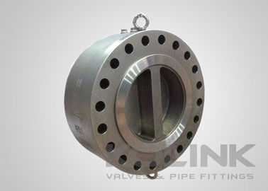 Válvula de retención de oblea con bridas de acero inoxidable de doble placa 2-48 pulgadas