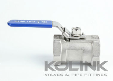 1 pieza válvula de bola de acero inoxidable BSP tornillo NPT reducido de perforación 1000 WOG