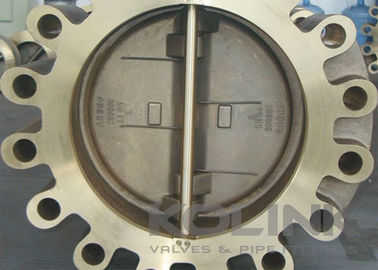 Válvula de verificación de doble puerta de bronce de bronce C95800 AB300 con brillo de larga duración