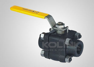 2pc válvula de bolas de acero forjado, encaje soldado / extremo NPT, CL150-1500 A105 F304