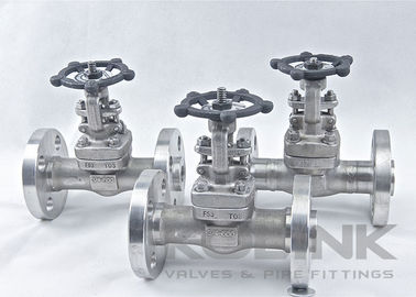 Válvula de puerta de acero forjado con brida integral de acero inoxidable F304 F316 CL150-2500