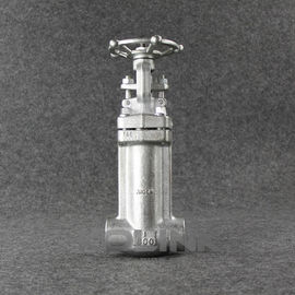 Válvula de compuerta con fuelle de acero inoxidable forjado F304 F316
