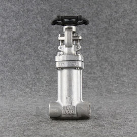 Válvula de compuerta con fuelle de acero inoxidable forjado F304 F316