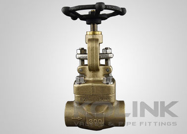 La valva de globo de bronce, con brillo / NPT, JIS CAC703 C95200 C95500 C95800 C83600