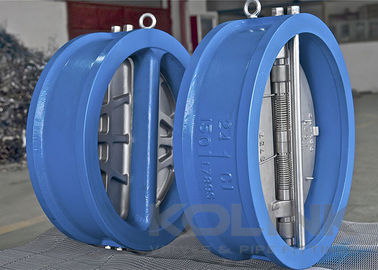 Válvula de retención de doble puerta, válvula de no retorno de wafer de doble placa, hierro dúctil